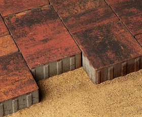 Тротуарная плитка 342 Механический завод Новый Город ColorMix 40мм Вулкан