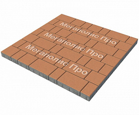 Тротуарная плитка Выбор Старый город 1Ф.6 60 мм. Оранжевый