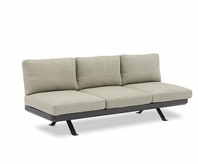 Комплект лаунж мебели Lund Brafritid с креслом, антрацит/серый, алюминий