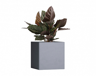 Кашпо Concretika Qadro 50x50x50 Arctiс blue