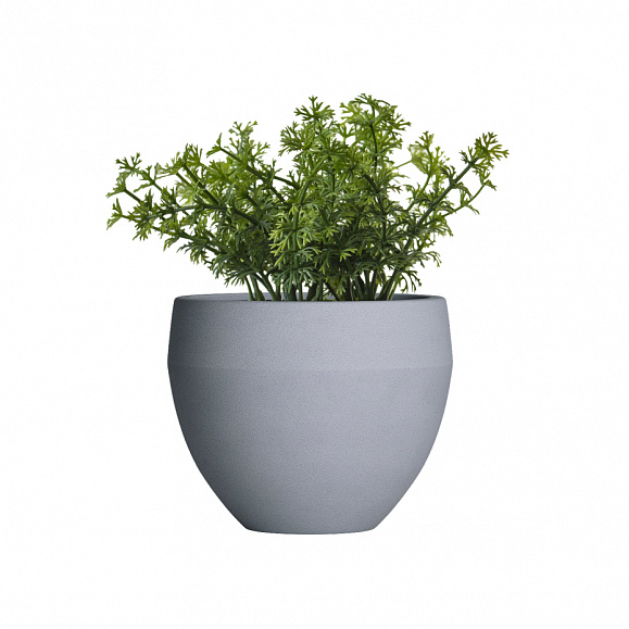 Кашпо TERRAFAKTURA Гира D40x34 Арктик Грей фото 1