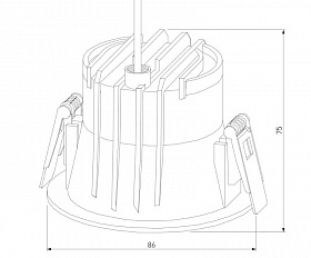 Уличный светильник Elektrostandard IP54 35131/U черный