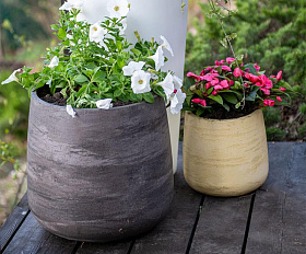 Кашпо Concretika Vase3 D90 H95 Concrete Grey Dark