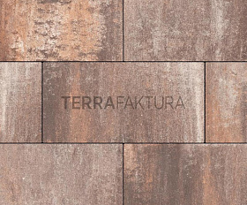 Тротуарная плитка Terrafaktura Урбан 600x300x80 мм Жженая глина