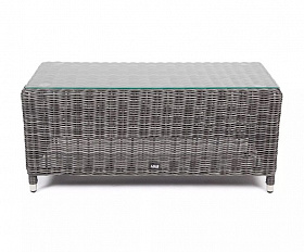 Журнальный столик Кон Панна 4SIS из искусственного ротанга, цвет графит