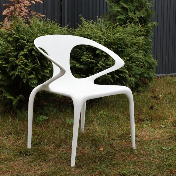 Обеденный стул May Royal Family из пластика, цвет белый фото 1