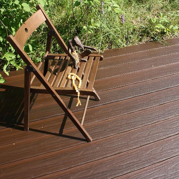 Террасная доска ПРАКТИК КОЭКСТРУЗИЯ Мультиколор 4000 или 3000х147х24 мм, цвет Марокко фото 1