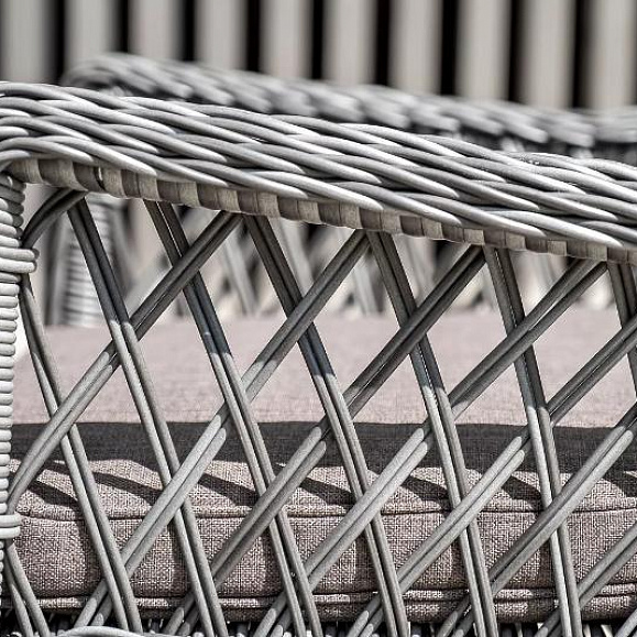 Плетеное кресло Латте 4SIS из искусственного ротанга, цвет графит фото 3