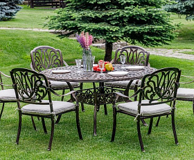 Обеденный комплект Wilhelm Royal Family из алюминия на 6 персон