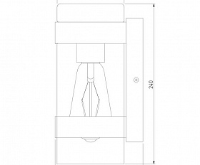 Уличный светильник Elektrostandard Falcon 35167/D черный