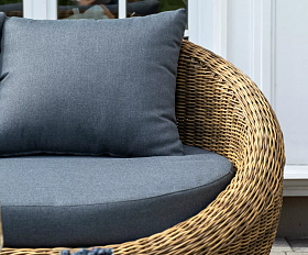 Лаунж-Зона Барселона 4SIS из искусственного ротанга, цвет соломенный