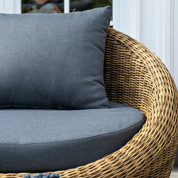 Лаунж-Зона Барселона 4SIS из искусственного ротанга, цвет соломенный фото 7