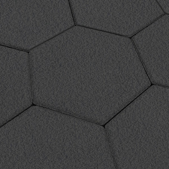 Тротуарная плитка Выбор Соты - Б.3.Ш.6 60 мм Гранит Черный фото 1