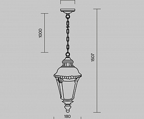Подвесной светильник Goiri Maytoni O029PL-01BZ цвет Бронза Антик