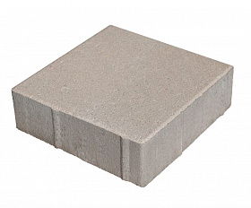 Тротуарная плитка 342 Механический завод Квадрат 200х200х80 мм, Серый