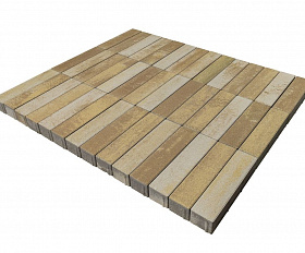 Тротуарная плитка Braer Ригель 320x80x60 мм Colormix Саванна