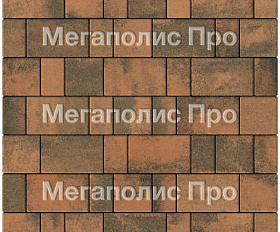 Тротуарная плитка Выбор Старый город Листопад 1Ф.8 80 мм Мустанг
