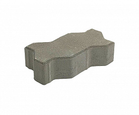 Тротуарная плитка 342 механический завод Волна 240х130х80 мм, темно-серый