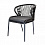 Плетеный стул Милан 4SIS из роупа (веревки), цвет темно-серый