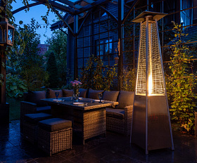 Уличный газовый обогреватель EVA Royal Family из нержавеющей стали