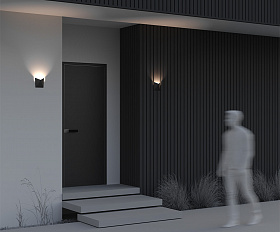 Архитектурная подсветка Beekman 3000К 9Вт IP 54 Maytoni O802WL-L7B цвет Черный