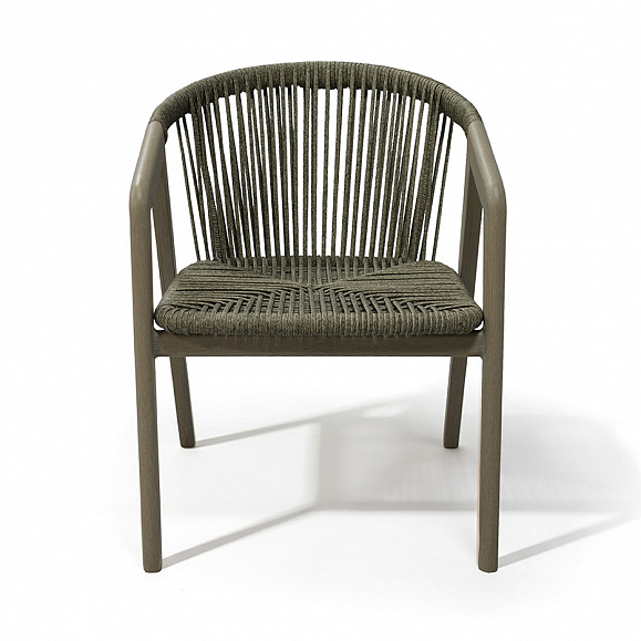 Будапешт стул из искусственного ротанга, цвет серый фото 2