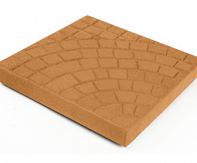 Тротуарная плитка Нобетек Квадрат 1КД5Ф персиковая