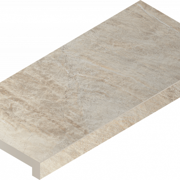 Керамогранитная ступень Italon Манетик X2 Уайт X2 33X60 Фронт фото 1