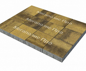 Тротуарные плиты Выбор Квадрат Б.1.К.8 300х300х80 мм Листопад Гранит Янтарь