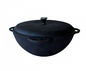 Казан чугунный с крышкой Concretika 12 л