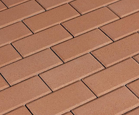 Брусчатка 342 механический завод Прямоугольник (кирпич) 200х100х40 мм Оранжевый