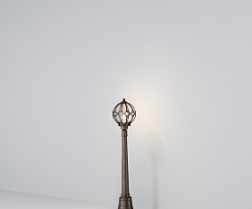 Ландшафтный светильник Via Maytoni O023FL-01G цвет Золото Антик