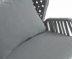 Подвесное кресло Капри 4SIS из искусственного ротанга, цвет серый