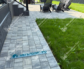 Тротуарная плитка Выбор Старый город Искусственный камень А.1.Фсм.4 40 мм. Шунгит