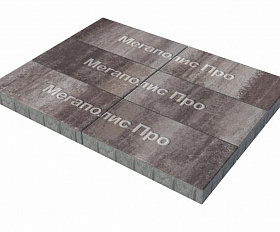 Тротуарная плитка Выбор Прямоугольник Б.5.П.10 600х300х100 мм Листопад Хаски