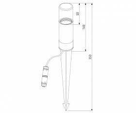 Уличный светильник Elektrostandard Hidden 35166/S серый