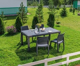 Обеденный комплект July S Royal Family из пластика, цвет графит