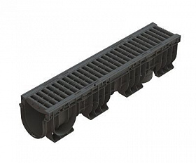 Лоток водоотводный Standartpark PolyMax Basic пластиковый с решеткой ячеистой пластиковой кл. A (к-т) 08020811-М