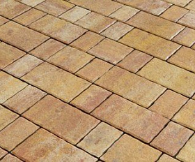 Тротуарная плитка Фабрика Готика Старый город 260х160х60, 160х160х60, 100х160х60 Терракота