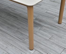 Кейптаун стол обеденный из алюминия, столешница из искусственного камня