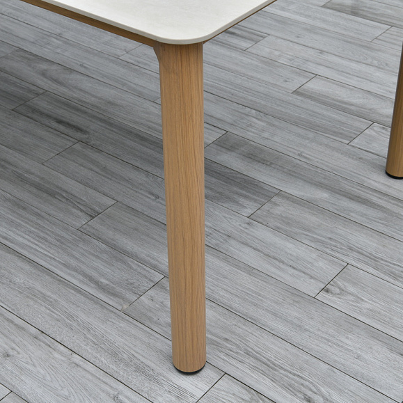 Кейптаун стол обеденный из алюминия, столешница из искусственного камня фото 7