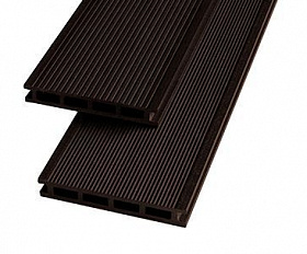 Террасная доска Экодэк Брайт Вельвет Кантри, цвет Шоколад