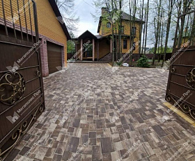 Тротуарная плитка 342 Механический завод Бавария ColorMix 60мм Невада