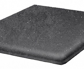 Клинкерная угловая ступень флорентинер Stroeher Keraplatte Roccia 845 nero, 345x345x12 мм