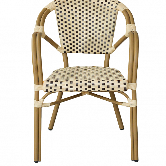 Кабри обеденная группа плетеная на 4 персоны, цвет бежево-коричневый фото 5