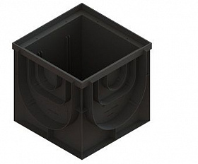 Дождеприемник-пескоуловитель PolyMax Basic ДПП–40.40-ПП угловой пластиковый