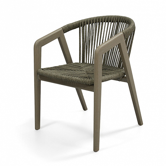 Будапешт стул из искусственного ротанга, цвет серый фото 1