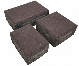 Тротуарная плитка Лидер 40 Старый Город 60 мм Коричневый