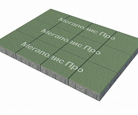 Тротуарные плиты Выбор Квадрум В.1.К.10 300х300х100 мм Гранит Зеленый