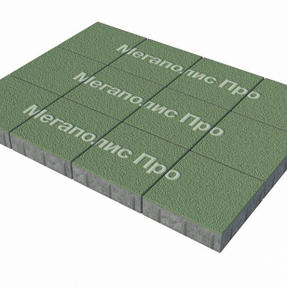 Тротуарные плиты Выбор Квадрум  В.1.К.10 300х300х100 мм Гранит Зеленый фото 3